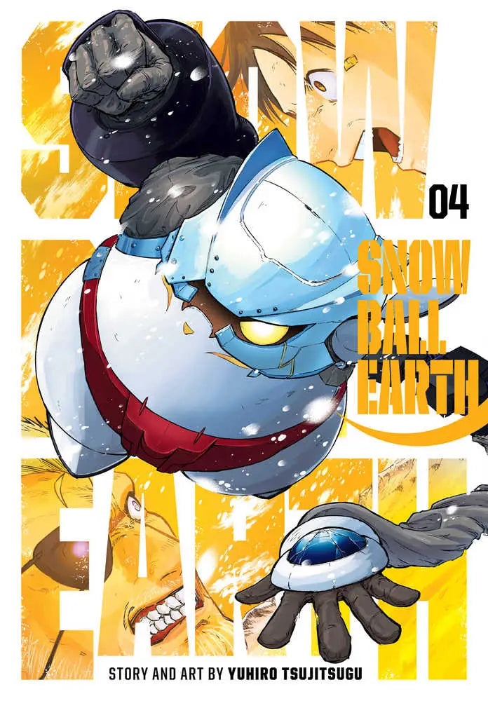 Manga cover art for Snowball Earth Graphic Novel Volume 04 featuring Earth Graphic design