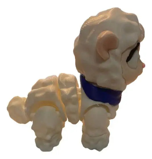 Snowbell Winter Lamb Articulated 3D Printed Sheep Figure Desk Pet Collectible