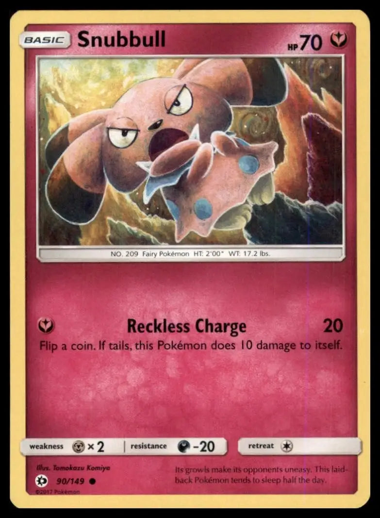 Snubbull 90/149 SM Base Set Regular - Pokémon Card Single
