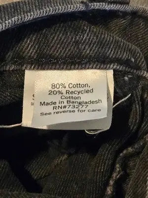 SO Jeans Womens 7/28W Highest Rise Baggy Black Charcoal Pleated Front Denim - Apparel