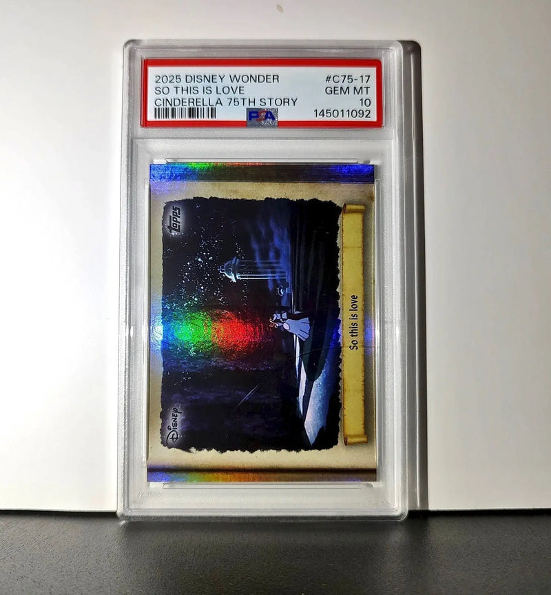 So this is love 2025 Topps Disney #C75-17 Card Cinderella 75th Story PSA 10 - Non-Sports Card Single