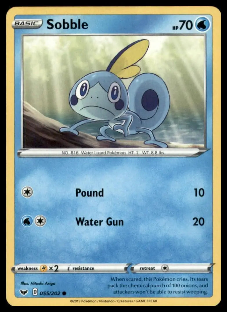 Sobble 055/202 Swsh01: Sword & Shield Regular Pokemon - Pokémon Card Single