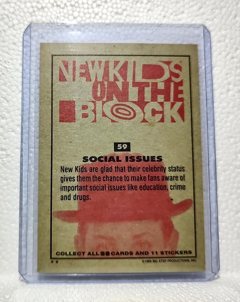 Social Issues 1989 New Kids on the Block #59 Trading Card - Non-Sports Card Single