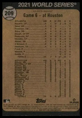 Soler’s Home Run Leaves the Building 2022 Topps Heritage #209 Atlanta Braves - Baseball Card Single