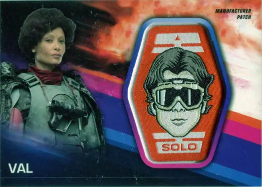Patch card featuring Thandie Newton as Val from Solo: A Star Wars Story trading cards