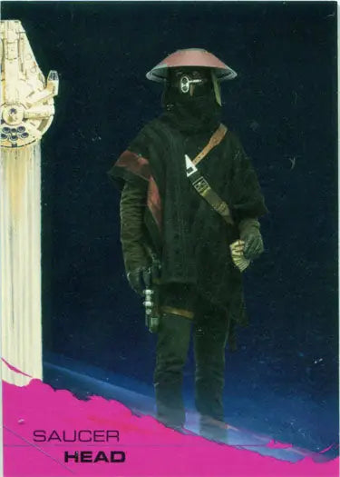 Alien figure in dark robes on Solo Star Wars Story Pink Parallel trading card