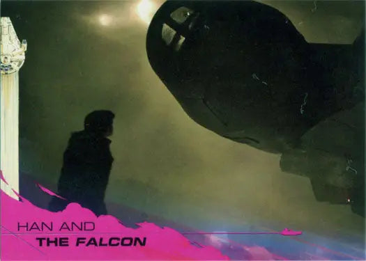 Silhouette of a unique spaceship on Solo Star Wars Story trading card #69/99