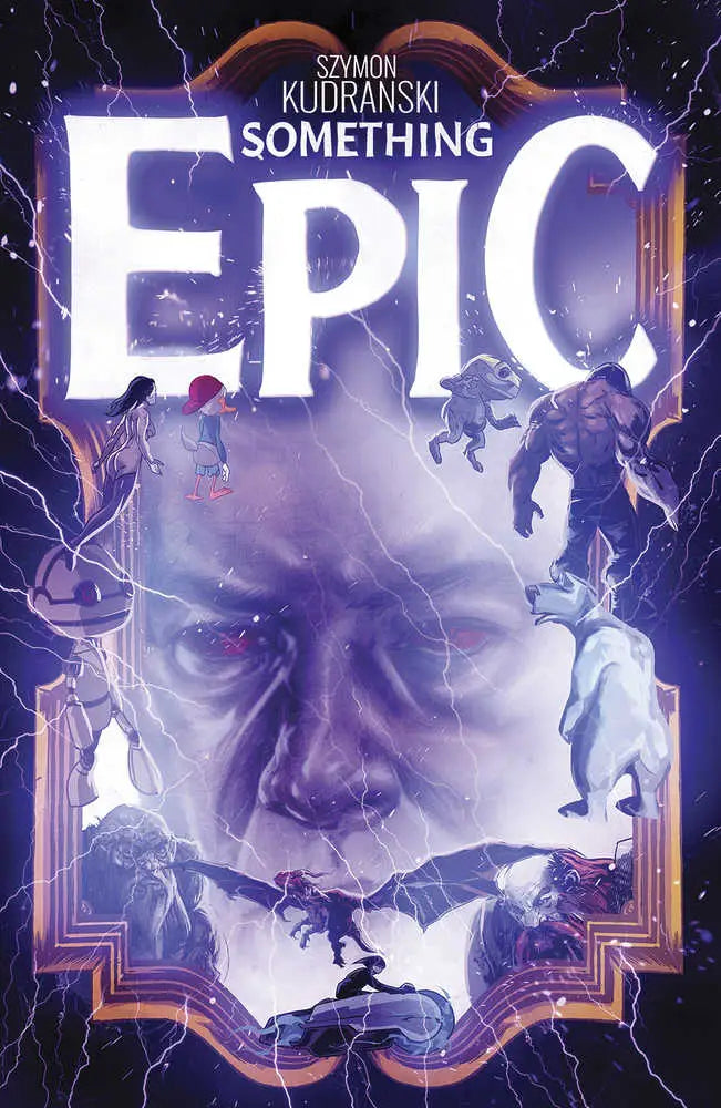 Book cover for Something Epic #5 featuring mystical design and silhouettes, ideal for baseball cards