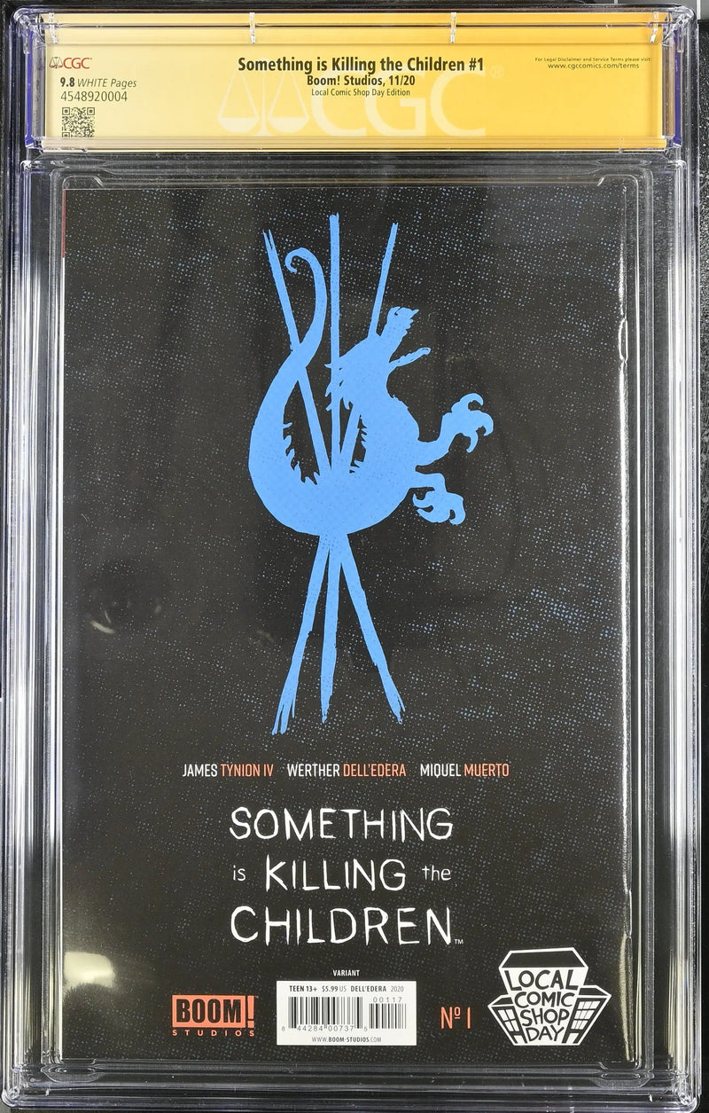 SOMETHING IS KILLING CHILDREN #1 LCSD 2020 FOIL CGC 9.8 Signed Dell’Edera Tynion 4 - Comic Book