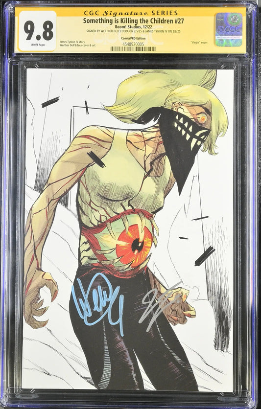 SOMETHING IS KILLING CHILDREN #27 ComicsPro CGC 9.8 Signed Dell’Edera Tynion - Comic Book