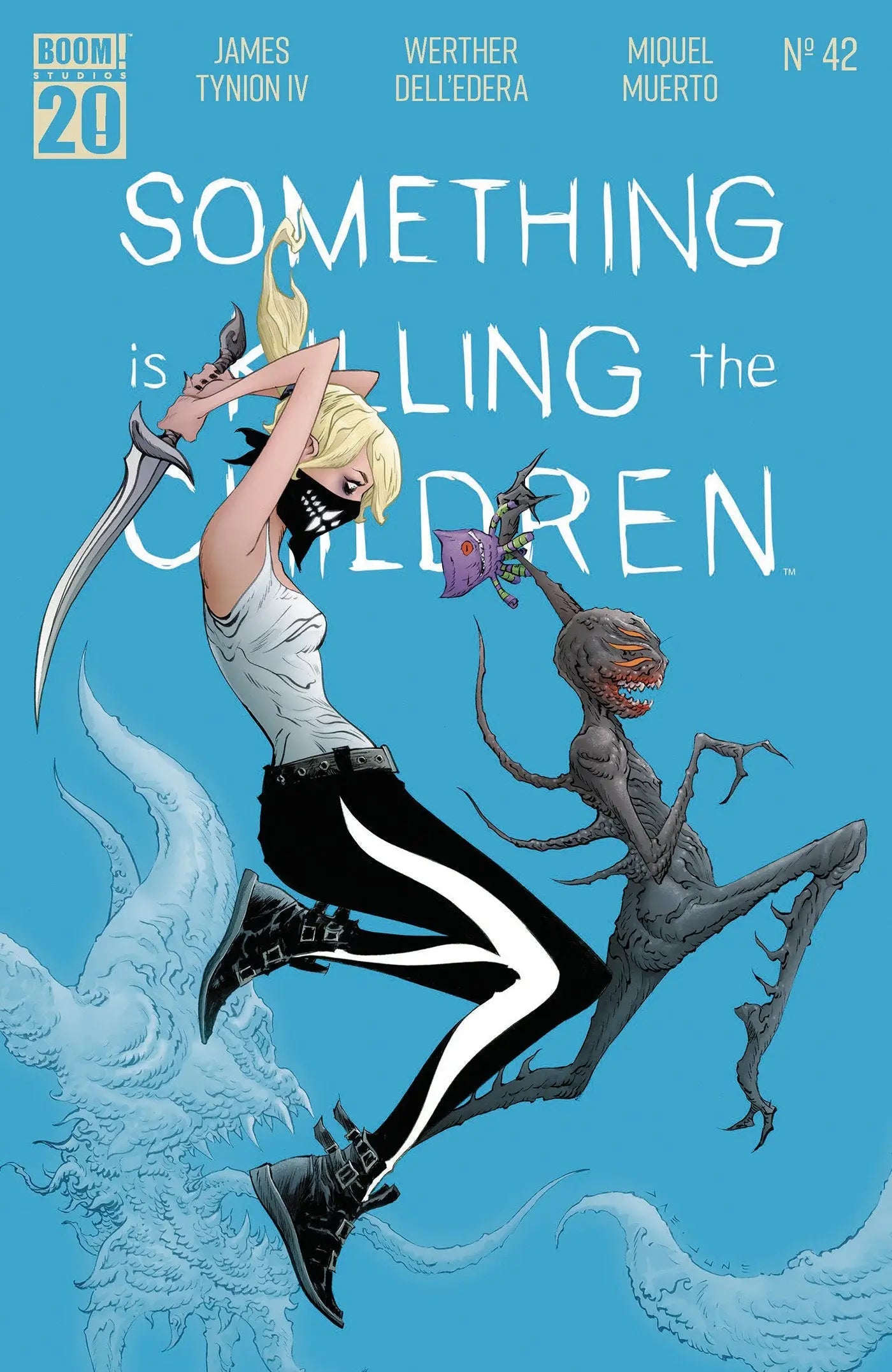 Comic book cover of Something Is Killing The Children 42 Boom 20th Anniversary Variant