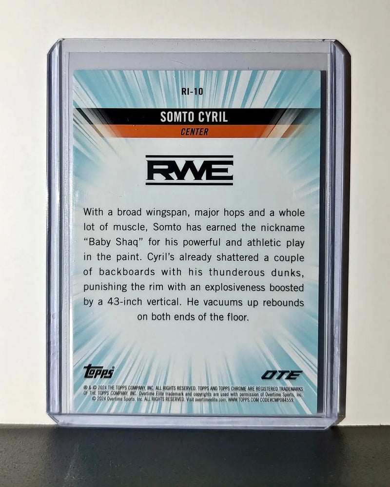 Somto Cyril 2023-24 Topps Chrome Overtime #RI-10 Run It Card! RWE - Basketball Card Single