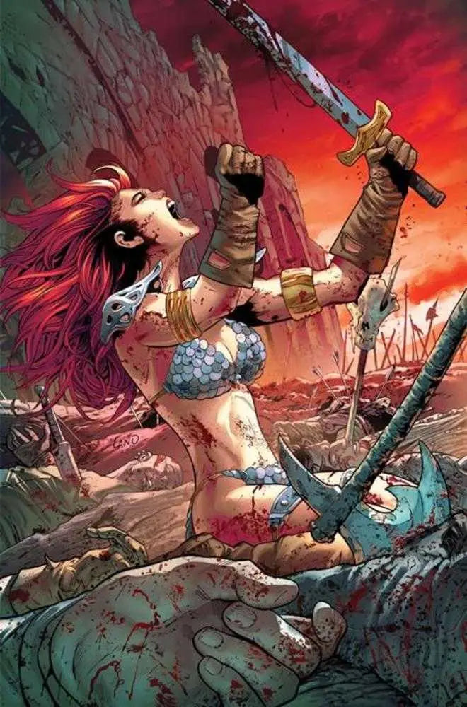 Sonja Reborn #5 Cover G 1 in 10 Greg Land Full Art Variant - Comic Book