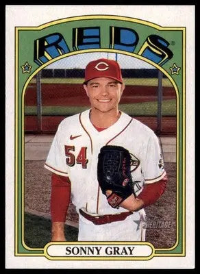Sonny Gray 2021 Topps Heritage #380 Cincinnati Reds - Baseball Card Single