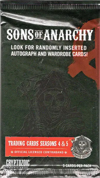Sons of Anarchy Seasons 4 & 5 Factory Sealed Trading Card Pack - Non-Sport Sealed