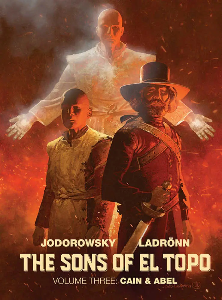 Comic book cover from Sons Of El Topo Graphic Novel Hardcover Volume 03 Cain & Abel with arid west theme