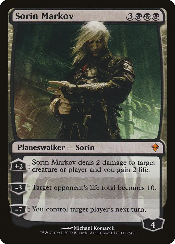 Sorin Markov [Zendikar] - Magic Card Single