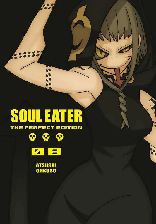 Soul Eater Perfect Edition hardcover manga cover for Volume 08 featuring vibrant artwork