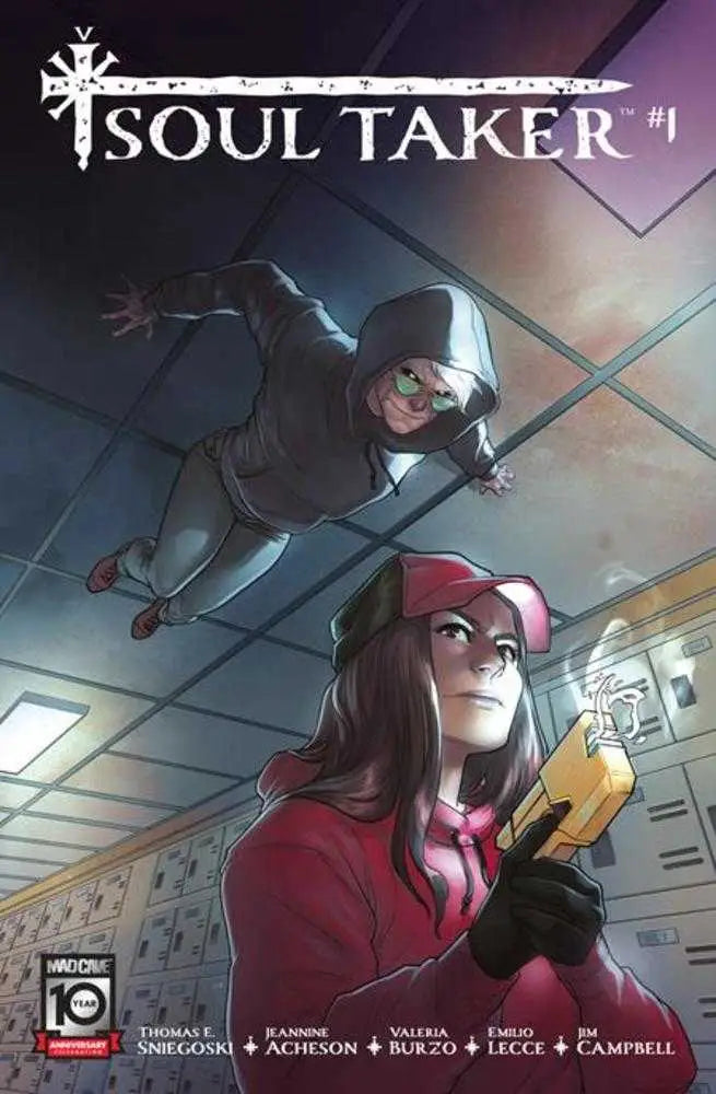 Comic book cover for Soul Taker #1 featuring action poses, perfect for collectors of trading cards