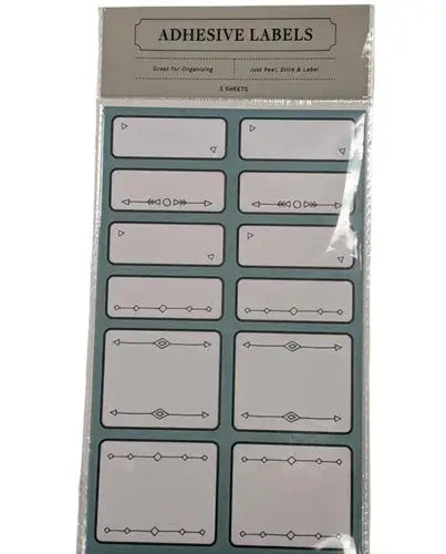 Southwestern pattern address labels 5 sheets of 12 labels per sheet - General Merchandise