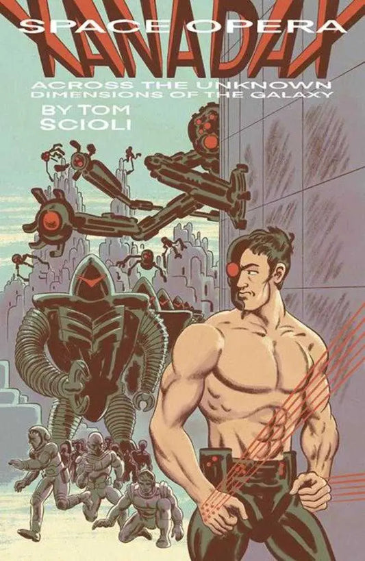 Comic book cover for Space Opera Xanadax Across The Unknown Dimensions of the Galaxy graphic novel TPB