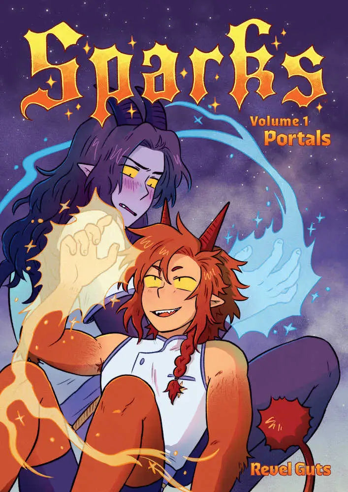 Sparks Graphic Novel Volume 01 Portals comic book cover featuring vibrant portal artwork