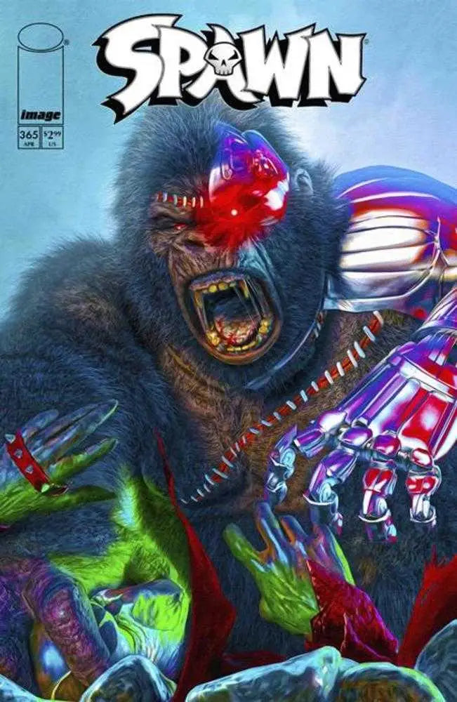 Cybernetic gorilla comic book cover B Mark Spears Variant for Spawn #365