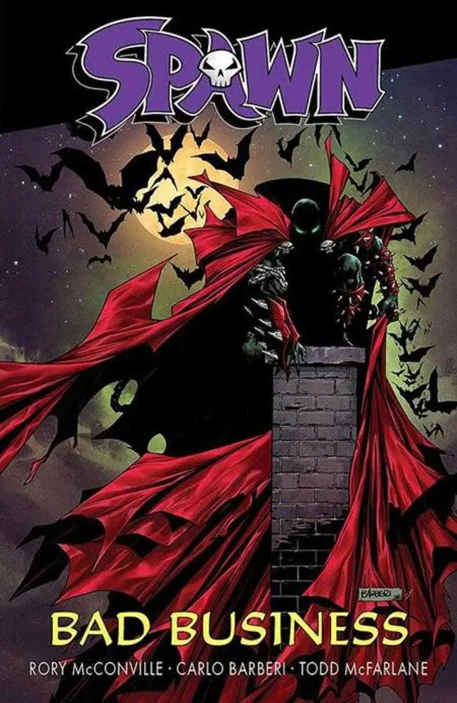 Spawn Bad Business comic book cover from Spawn Fights featuring Spawn Bad Business TPB