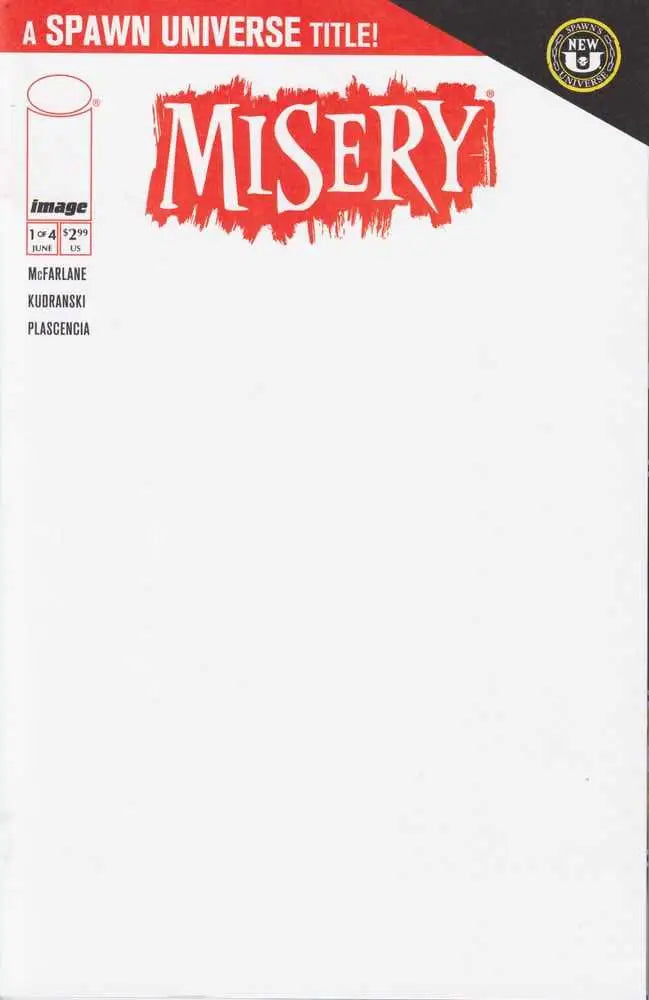 Spawn Misery #1 (Of 4) Cover C Blank Sketch Variant - Comic Book