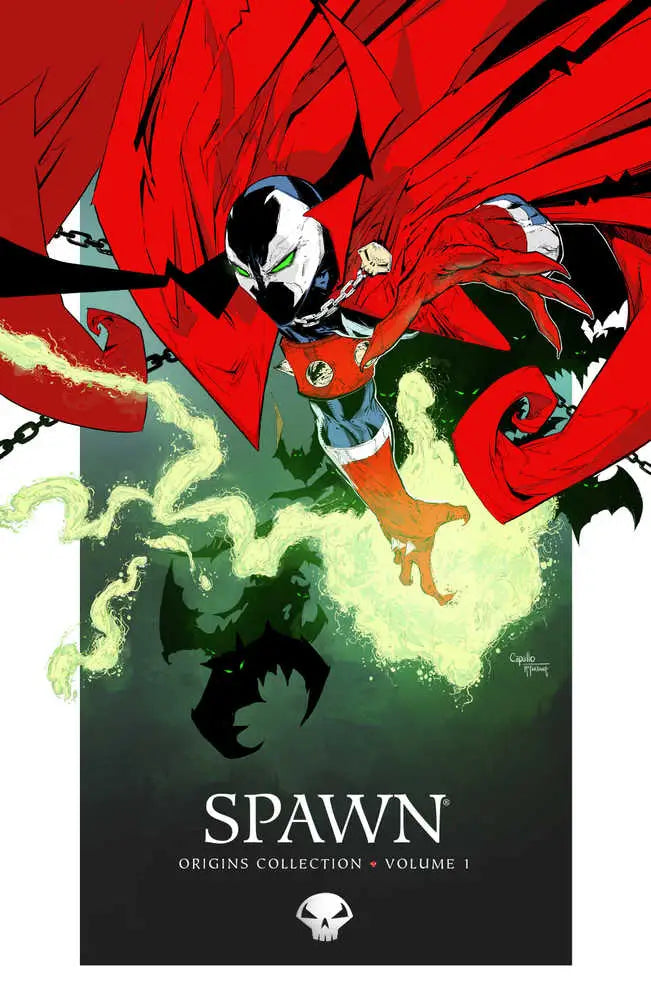 Spawn comic book cover from Spawn Origins TP Vol 01 with trading cards included