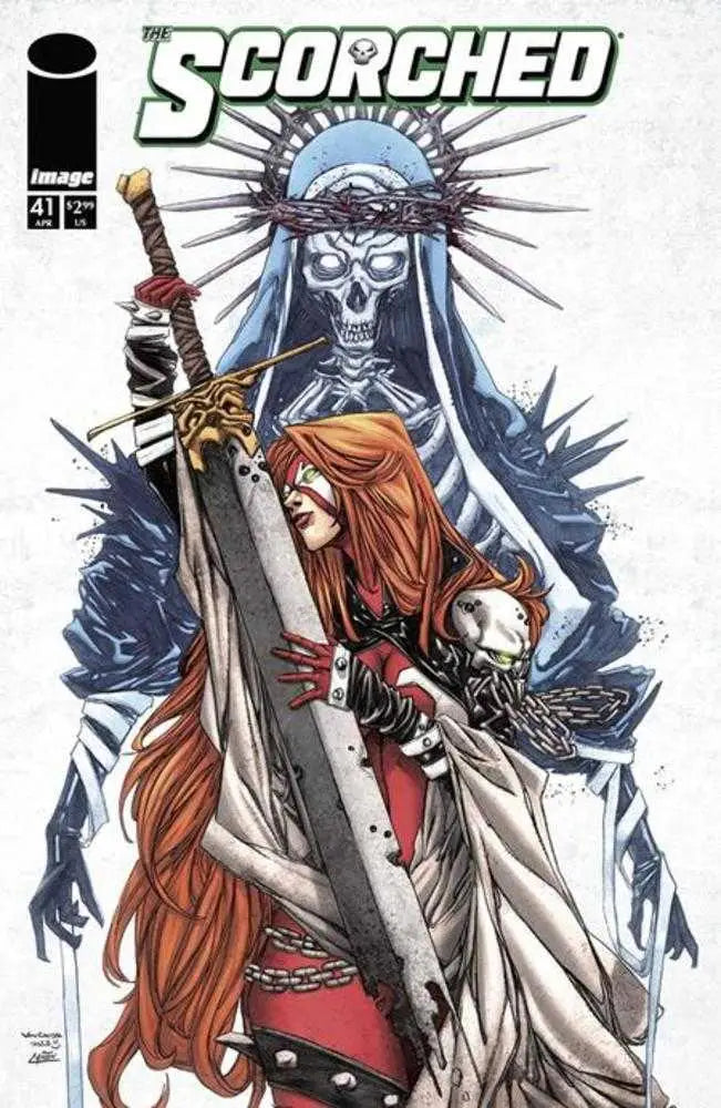 Comic book cover for Spawn Scorched #41 Cover B Von Randal Variant featuring vibrant artwork