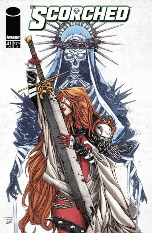 Comic book cover for Spawn Scorched #41 Cover B Von Randal Variant featuring vibrant artwork