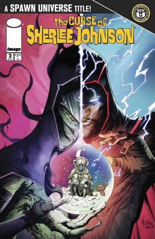 Comic book Spawn The Curse Of Sherlee Johnson #2 Cover A by Jonathan Glapion with hooded figures and crystal ball