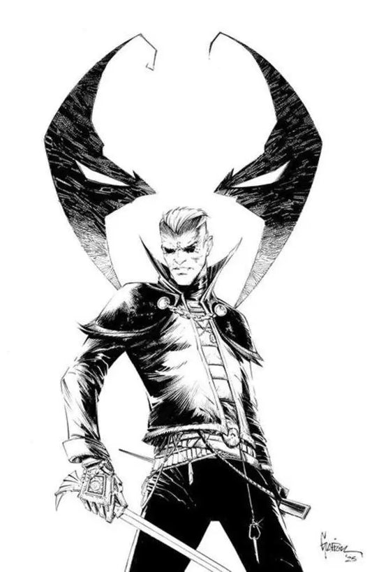 Spawn The Curse Of Sherlee Johnson #5 Cover C Jonathan Glapion Black & White Full Art Variant - Comic Book