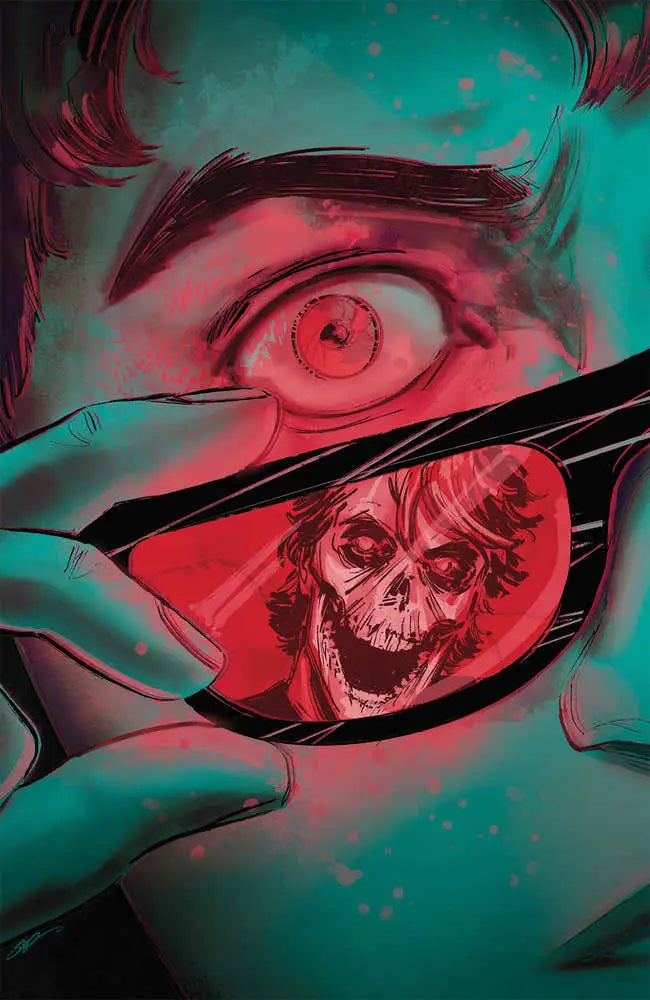 Eye with skull reflection in mirror for Specs #1 Cover E trading cards variant