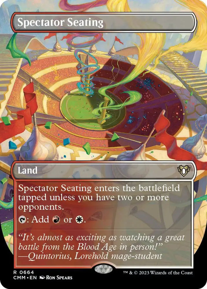 Spectator Seating (Borderless) [Commander Masters] Lightly Played - Magic Card Single