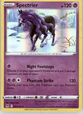 Spectrier - SWSH11: Lost Origin - 081/196 - Holo NM - Pokémon Card Single