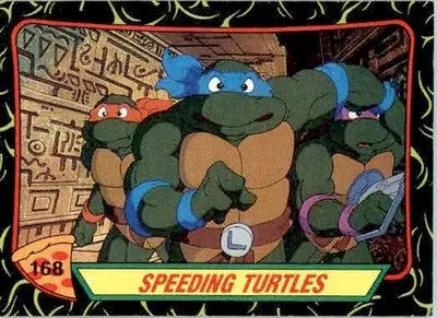 Speeding Turtles - 1989 Topps Teenage Mutant Ninja Turtles - #168 - Non_sport - Non-Sports Card Single