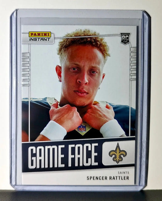 Spencer Rattler 2024 Panini Game Face NFL #27 Rookie Card Saints 1/331 - Football Card Single