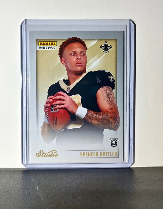 Spencer Rattler 2024 Panini NFL Studio Rookies #28 Card Saints 1/1672 - Football Card Single