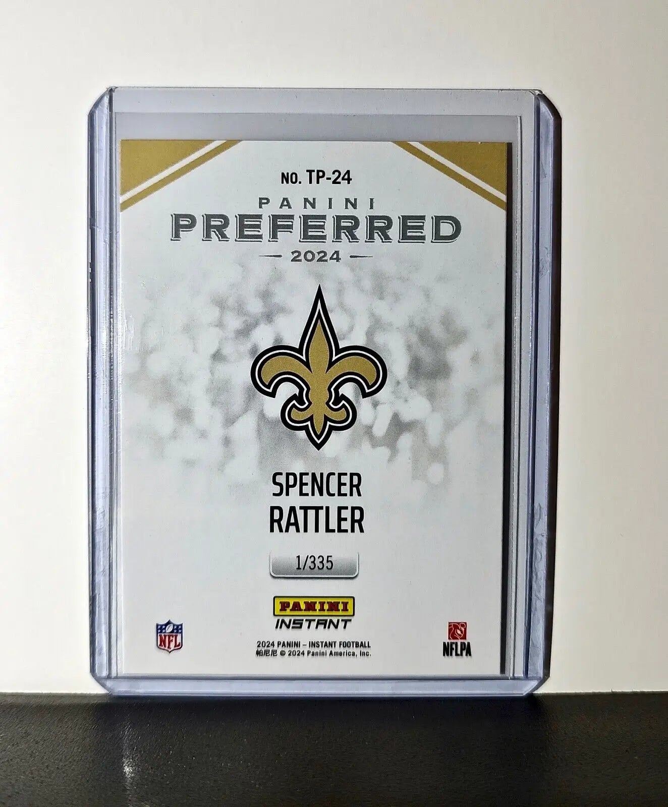 Spencer Rattler 2024 Panini Preferred NFL #24 Rookie Card Saints 1/335 - Football Card Single