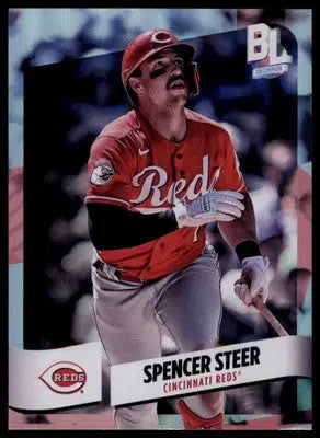 Spencer Steer 2024 Topps Big League Electric Orange #234 Cincinnati Reds - Baseball Card Single