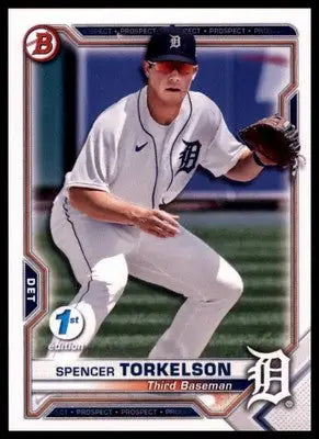 Spencer Torkelson 2021 Bowman 1st Edition #BFE-96 Detroit Tigers - Baseball Card Single