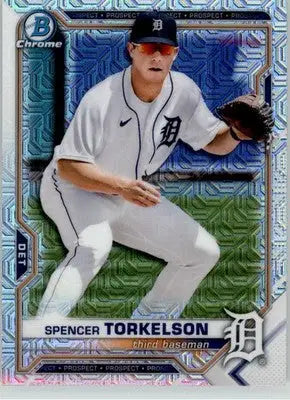 Spencer Torkelson - 2021 Bowman - #BCP-96 - Chrome Prospects Mojo Refractor - Baseball Card Single