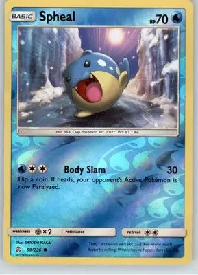 Spheal - SM - Cosmic Eclipse - LP - #50/236 - Pokémon Card Single