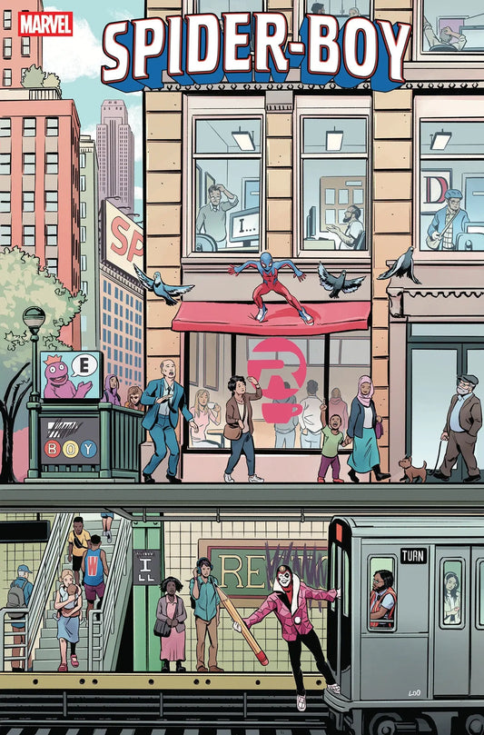Comic book cover for Spider-Boy #20 Jason Loo Puzzle Variant featuring exclusive Loo Puzzle variant