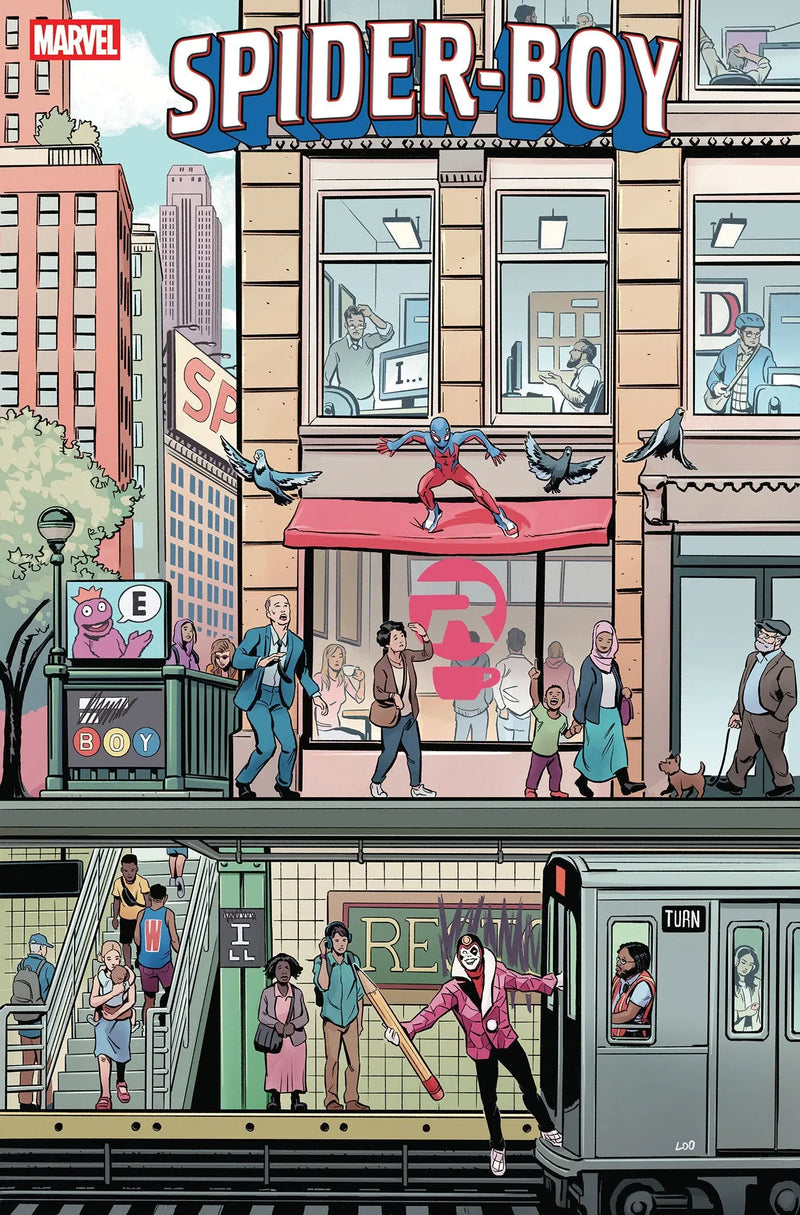 Comic book cover for Spider-Boy #20 Jason Loo Puzzle Variant featuring exclusive Loo Puzzle variant