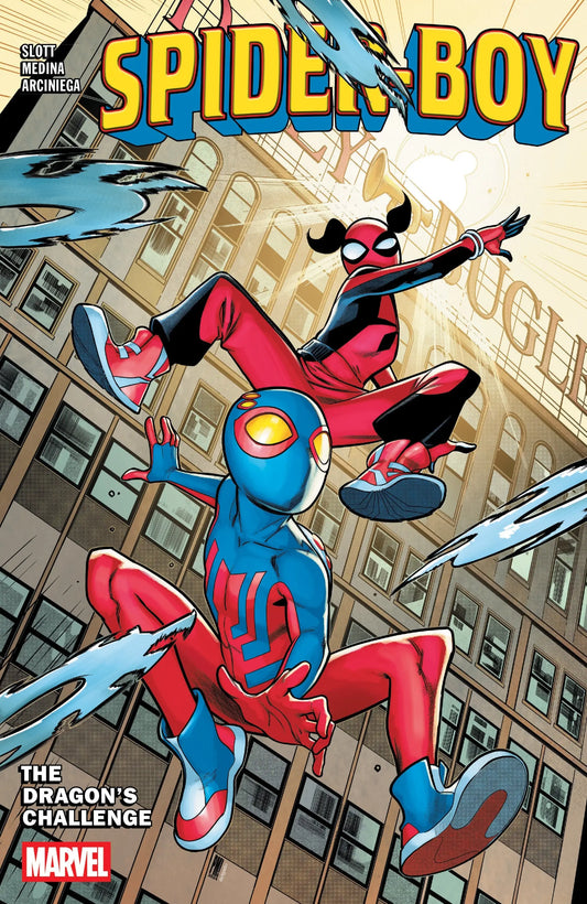 Spider-Boy Volume 3 Dragons Challenge comic book featuring Bailey Briggs artwork