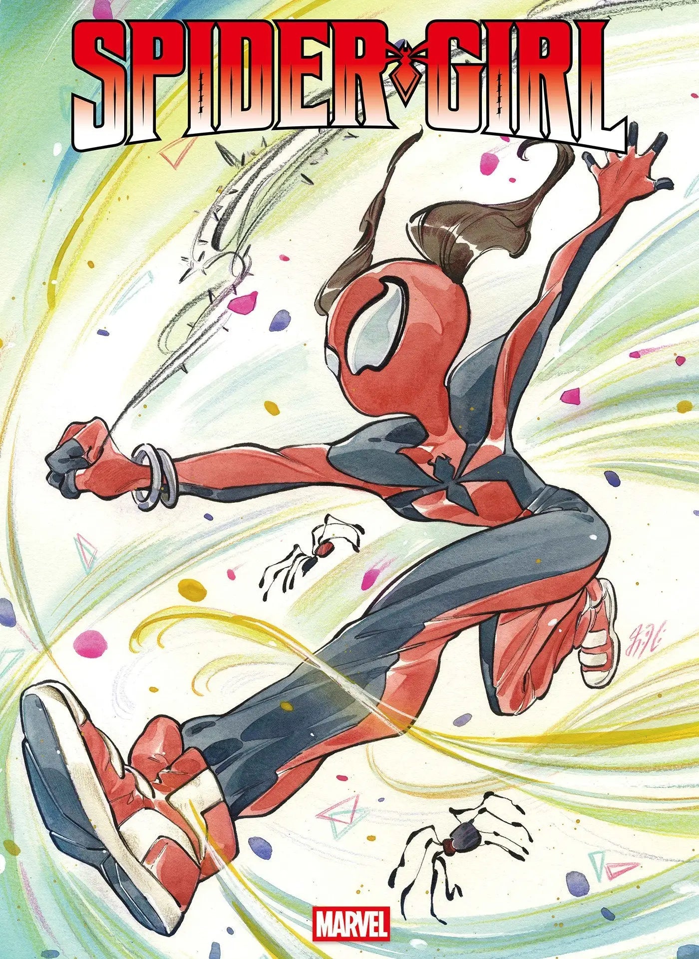 Spider-Girl comic book cover featuring sensational Spider-Girl Peach Momoko variant art