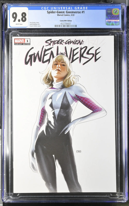 Spider-Gwen Gwenverse #1 Clarke ComicsPRO Variant Graded CGC 9.8 - Comic Book